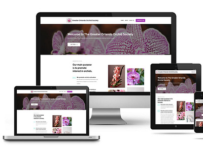 Greater Orlando Orchid Society web design