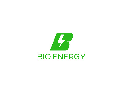 Bio Energy app flat icon illustrator logo logo design minimal