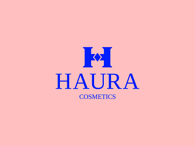 HAURA COSMETICS LOGO app design flat icon illustrator logo logo design luxury logo minimal modern logo