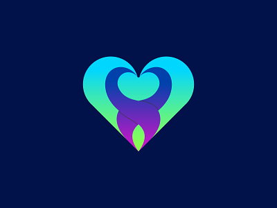 Heart Logo Exploration With Color app flat icon illustrator logo logo design luxury logo minimal modern logo vector