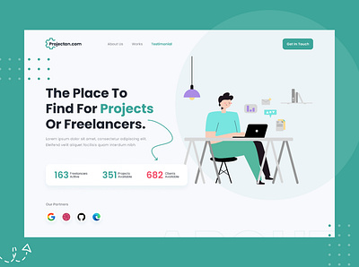 Projectan Website Design branding ui
