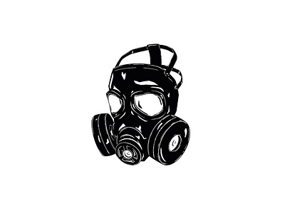 Illustration - Gas Mask design gasmask illustration ink procreate