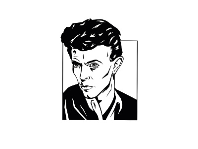 Illustration - Bowie Portrait bowie david bowie design illustration ink portrait procreate
