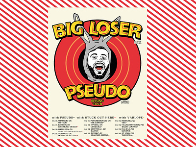 Flyer design - Big Loser/Pseudo design flyer flyer design gig poster illustration ink procreate