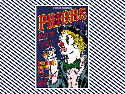 Flyer design - Priors band design flyer flyer design gig poster illustration ink procreate