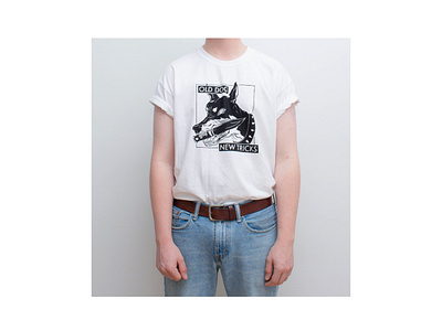 Merch design - Old Dog, New Tricks band shirt design illustration ink merch procreate t shirt t shirt design