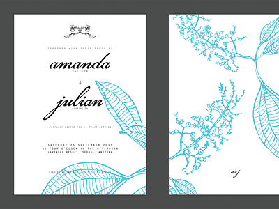 Elegant Minimalist Wedding Invitations