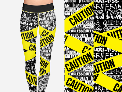Funky Legging Design for African American Brand bold bold design clothing design edgy empowerment grunge font grunge texture grungy leggings pattern design surfacedesign