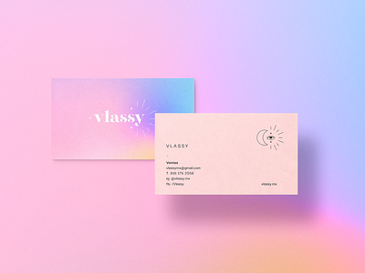 Vlassy branding design logo makeup minimal typography vector