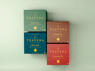Tea Product Design - Teavera branding design illustration packaging ui ux vector