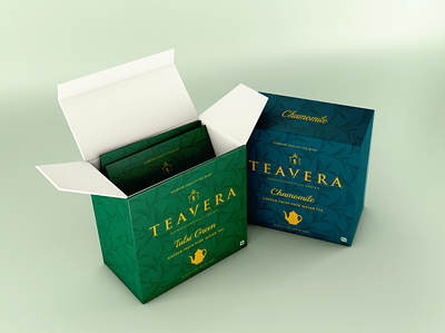 Tea Product Design - Teavera 3d branding illustration tea packaging ui ux vector