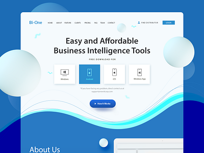 Bi One Tool Landing Page