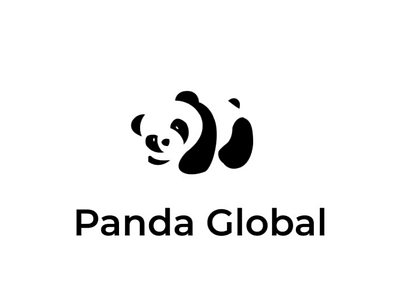 Panda global logo concept