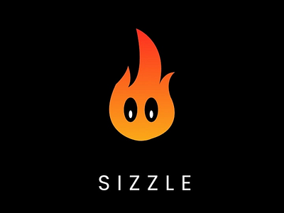 Sizzle Fire Logo animation dailylogochallenge dailylogochallenge10 fire firelogo hollowing logo logo design sizzle spooky