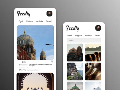 Feedly UI design dribbble graphicdesign instagram ui uiux userinterface appdesign ux uxdesigner webdesigner