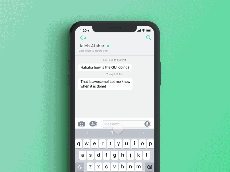 Daily UI Challenge #013 - Direct Messaging app chat conversation dailyui direct message protopie sketch ui uidesign ux