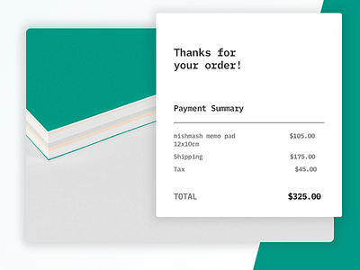 Daily UI challenge #017 - email receipt check commerce dailyui email finance financial payment receipt report