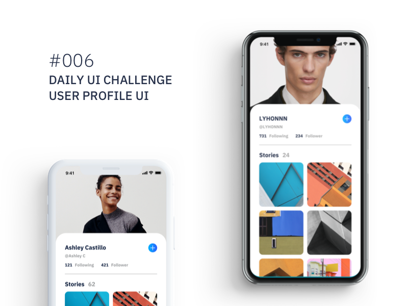 Daily UI challenge #006 — User profile by lyhonnn on Dribbble