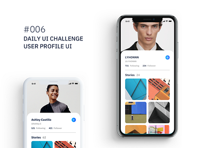 Daily UI challenge #006 — User profile button card clean dailyui design interface minimal mobile profile ui user ux