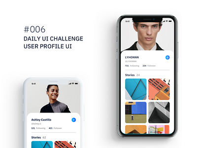 Daily UI challenge #006 — User profile