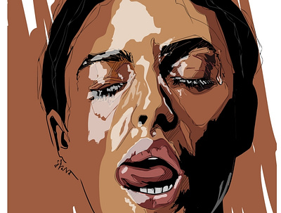 Monica Bellucci adobe art digital portrait drawingart erotica fashion illustration illustration illustration digital illustrations poster vector illustration