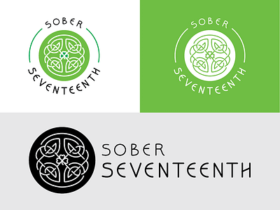 sober seventeenth | final celtic celtic knot irish lettering logo sober sober seventeenth st.patrick st.patricks day