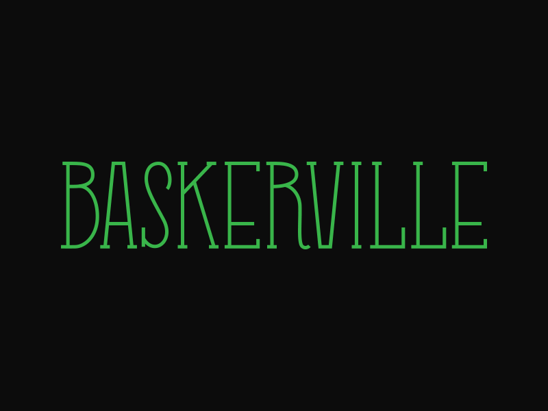 baskerville baskerville gif process serif type type treatment