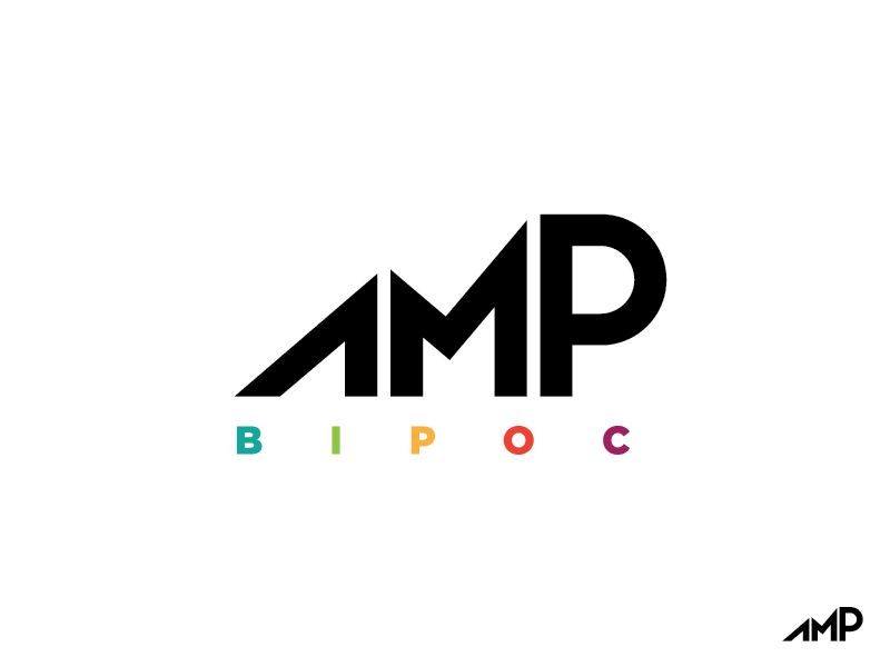 AMP BIPOC blm black lives matter anti racism social justice amplify logo amp