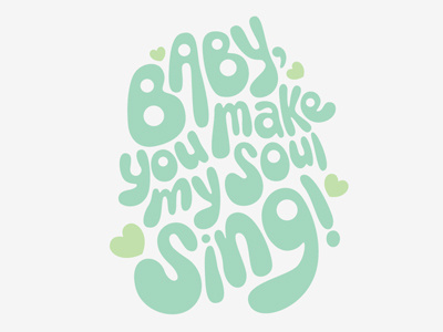 soul sing | lettering lettering love retro type typography