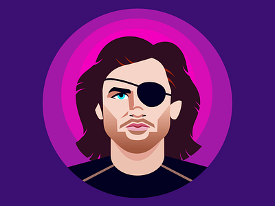 Call me Snake escape from new york illustration kurt russell portrait snake snake plissken vector