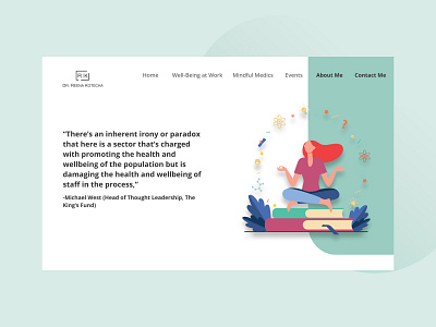 Mindful Medics design health mental health mindfulness redesign ui ux website website design