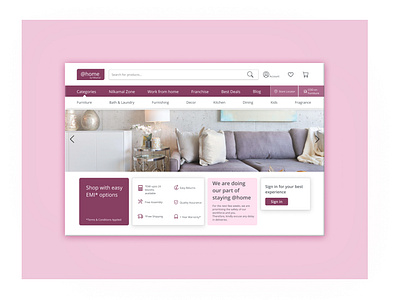 Website Design for a Furniture Shop   Laptop