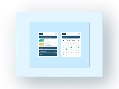Watch Interface Student Dashboard calender course app design neomorphic neomorphism parkhi parkhi malhotra parkhimalhotra prolearn student dashboard student work ui ux watch watch app watch design watch interface watch ui watchface watchos