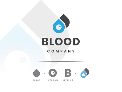 Blood Company Logo blue design graphic design illustrator logo logo design minimalist vector