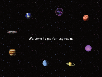 The Fantasy Realm Concept Art art html5 javascript php portfolio ui ux web web design website