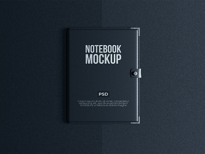 Notebook mockup 3d branding download free freebie graphic design identity mockups notebook paper psd stationery typography