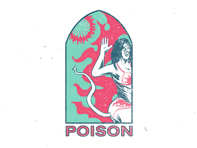 POISON artwork badge badgedesign danger design illustration illustrator logo poison