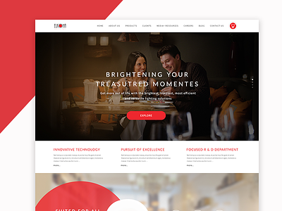 Elkoha Homepage Design bulb and lighting solutions design home page landing page layout ui website homepage