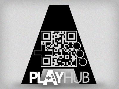 QR Code Logo controller gaming logo playhub qr code