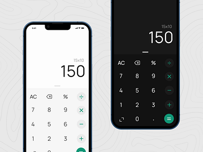 Calculator Interface (Light/Dark) calculator dailyui design ui ux ux design