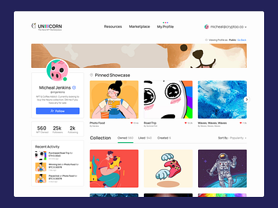 Profile Page - UNIIICORN