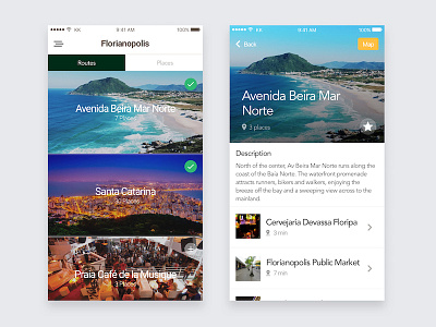 Florianópolis app ios ui