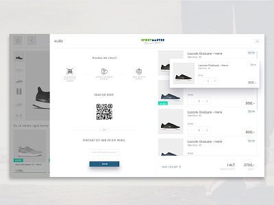 Touch-screen (40") design for payment feature