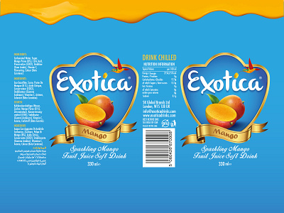 Exotica Can MANGO Packaging custom design package package design print product package vector