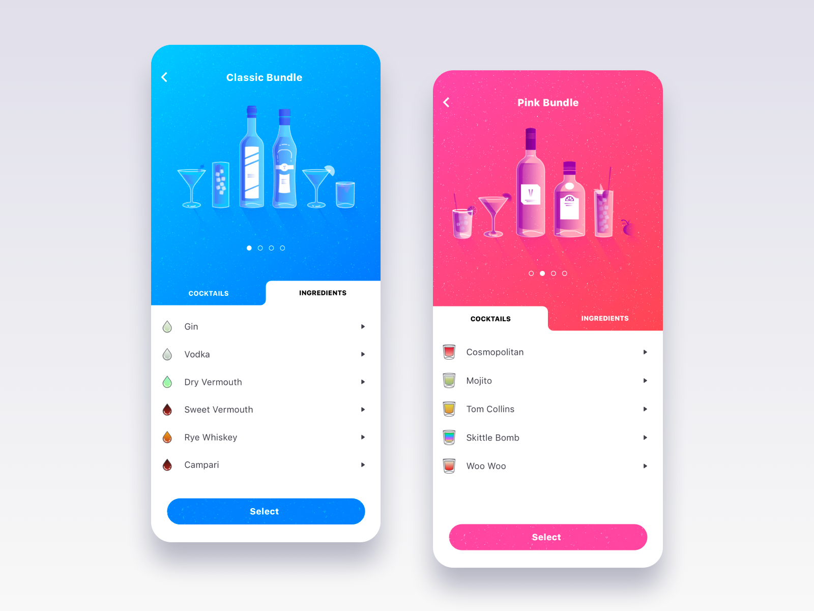 Barlender Cocktail & private bartender app by Seb Cornelius on Dribbble