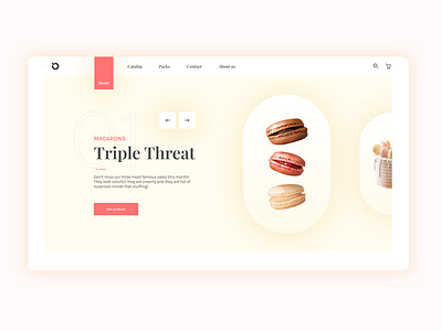 Macaron Website - UI Concept