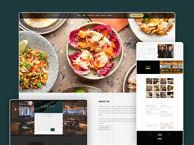 Kinship - Restaurants app branding design food html illustration interface kinship logo rebrand redesign resturent ui uiux web webdesign