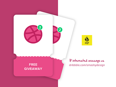 Two @dribbble accounts free giveaway