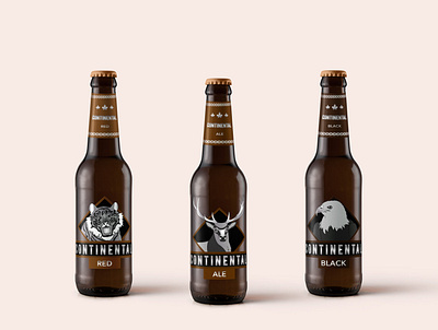 Cervezas Artesanales Continental design diseño de logo embalaje ilustración