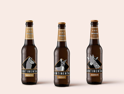 Cervezas Artesanales Continental design diseño de logo embalaje ilustracion